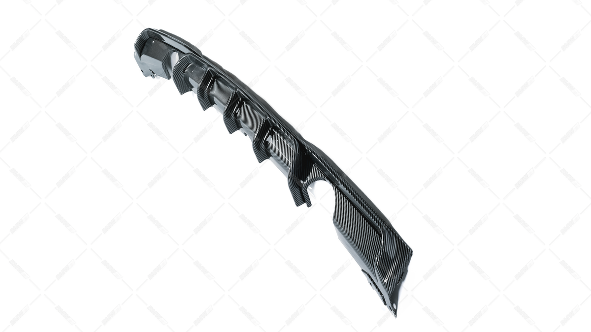 BMW F30 F31 M-Performance diffuusori M-Sport takapuskuriin carbon look
