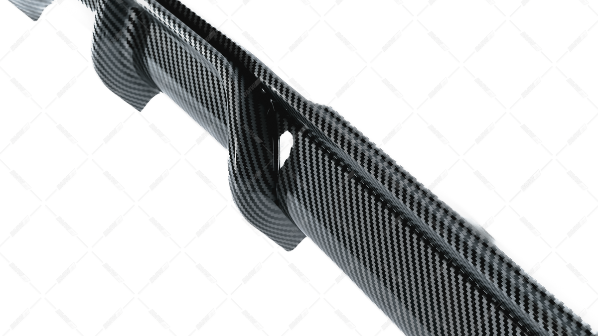 BMW F30 F31 M-Performance diffuusori M-Sport takapuskuriin, carbon look