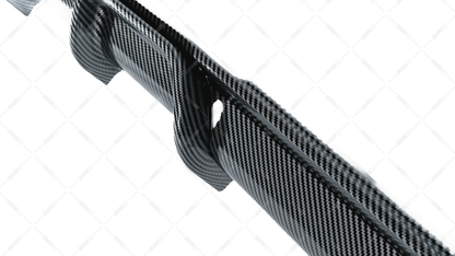 BMW F30 F31 M-Performance diffuusori M-Sport takapuskuriin, carbon look