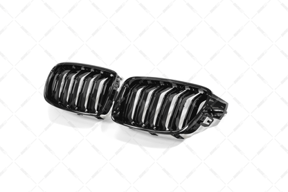 BMW F30 F31, M-look glossy black kidneys