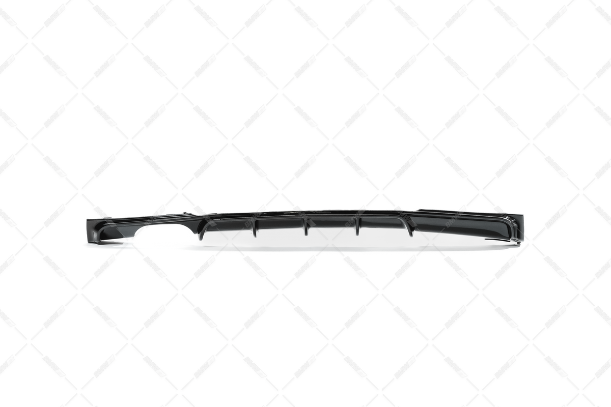 BMW F30 F31 M-Performance diffuser for M-Sport rear bumper, glossy black 