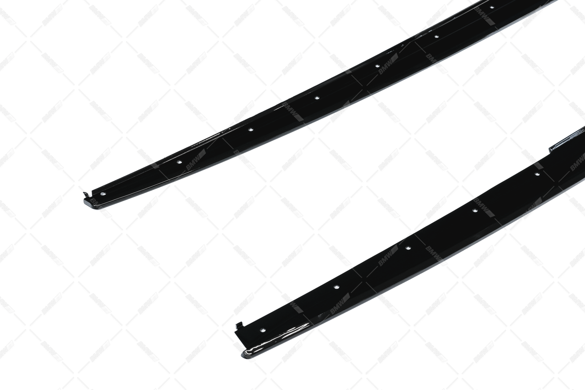 BMW F30 F31, M-Performance skirt inserts glossy black