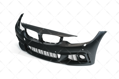 BMW F32 F33 F36 13-18 M-sport look front bumper, PDC, SRA