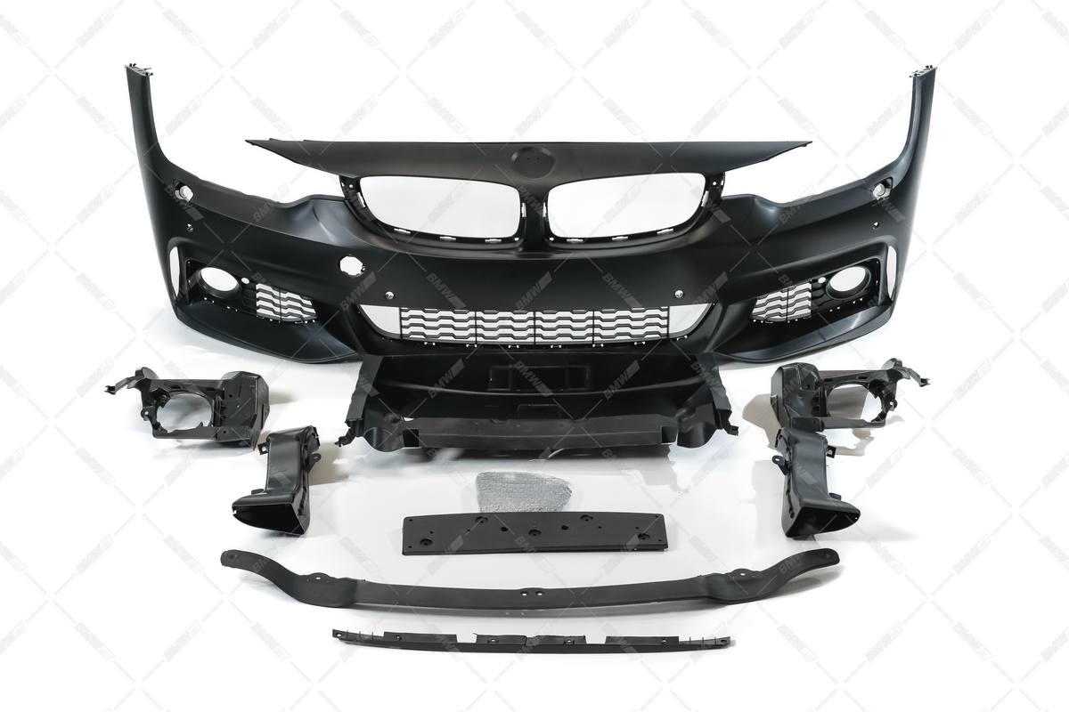 BMW F32 F33 F36 13-18 M-sport look front bumper, PDC, SRA