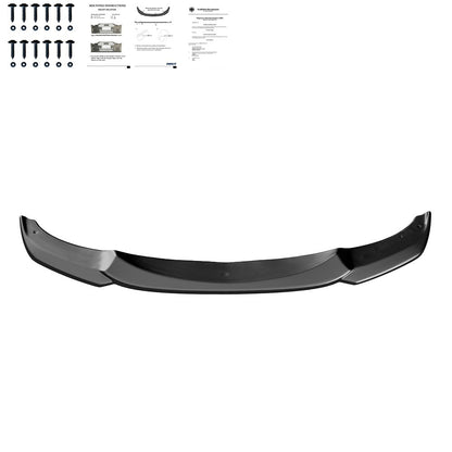 BMW F10 F11 Front Lip ABE TÜV Approved V2, Gloss Black