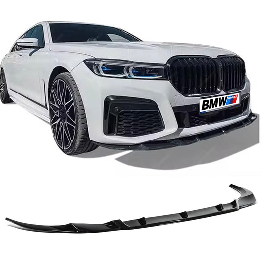 BMW 7-SERIES G11 G12 LCI, glossy black M Performance look front bumper lip