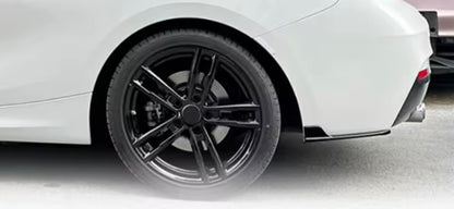BMW F22 F23, Rear bumper gloss
 black additional pieces, corner splitters