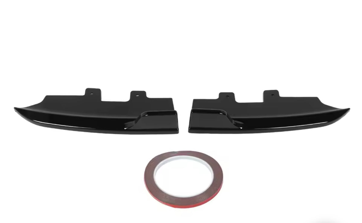 BMW F22 F23, Rear bumper gloss
 black additional pieces, corner splitters