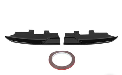 BMW F22 F23, Rear bumper gloss
 black additional pieces, corner splitters