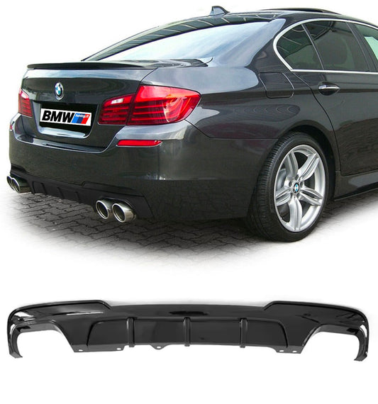 BMW F10 / F11, M-Performance look diffusori kiiltävän musta 550D ulostuloille