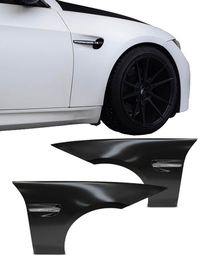 BMW E90 / E91, M3-Look front fenders with LED indicators