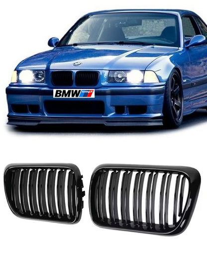 BMW E36 96-99 Kiiltävän musta M-look munuaiset