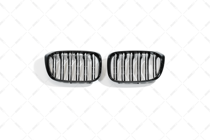 BMW G01 X3 , G02 X4, M-look glossy black kidneys