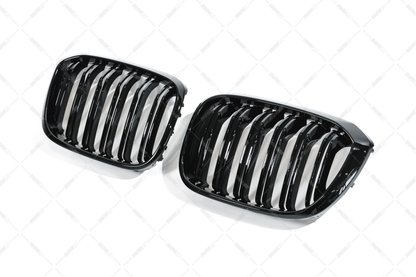 BMW G01 X3 , G02 X4, M-look glossy black kidneys