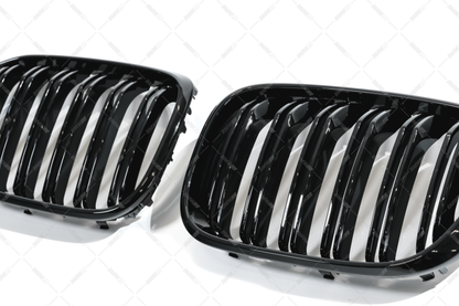 BMW G01 X3 , G02 X4, M-look glossy black kidneys