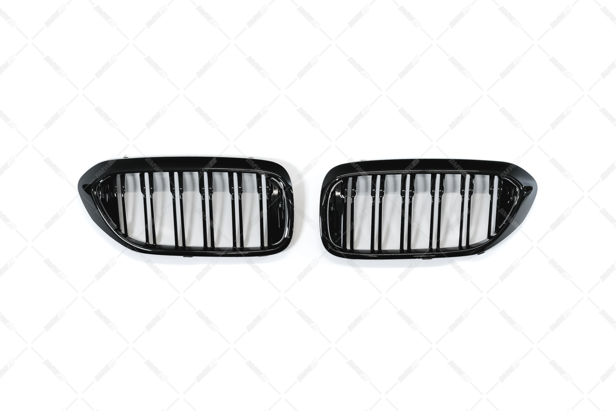BMW G30 G31 , M5 look kiiltävän mustat munuaiset