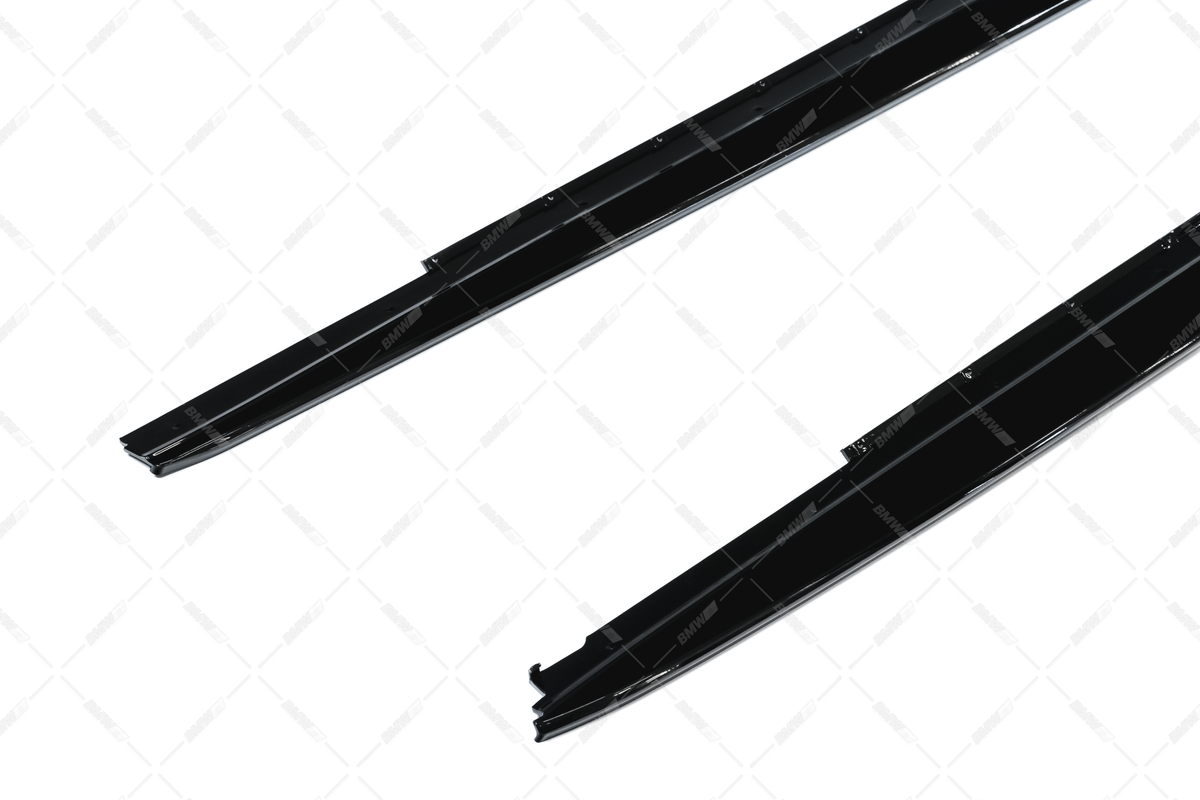 BMW G30 G31 M-Performance sivuhelmojen lisäosat kiiltävän mustat