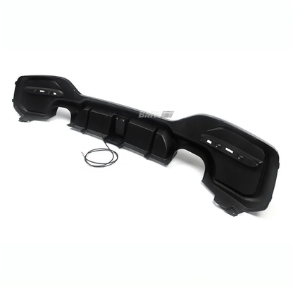 BMW F20 F21 LCI rear bumper diffuser with brake light glossy
 black