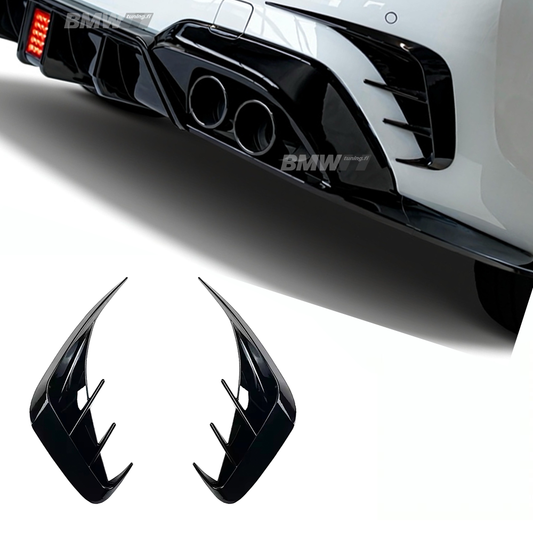 BMW G20 G21, rear bumper lip spoiler glossy black