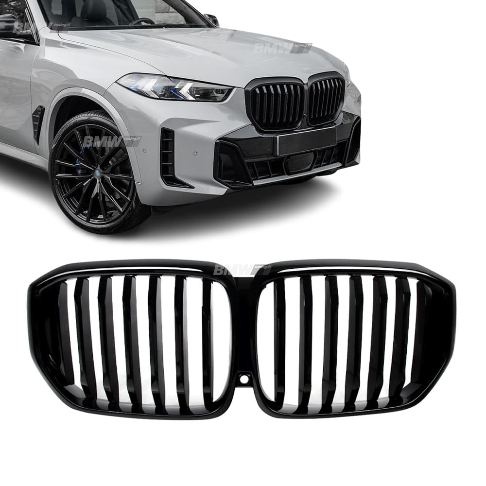 BMW G05 X5 LCI gloss black single kidneys
