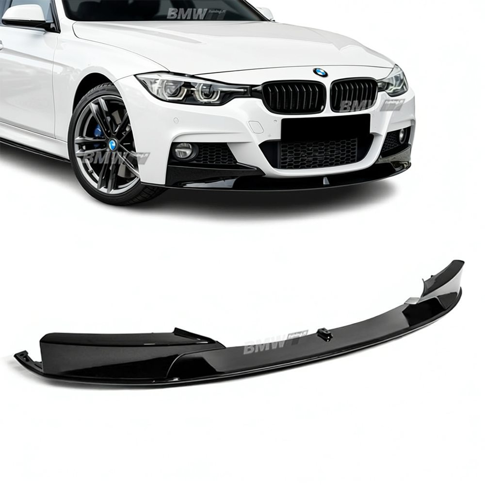 BMW F30 F31 M-performance etupuskurin lippa kiiltävän musta
