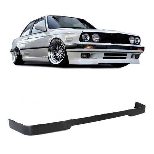 BMW E30 iS-look etupuskurin lippa matta musta