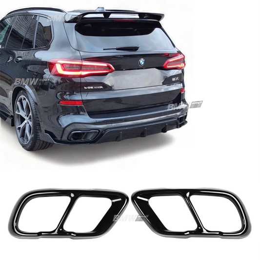 BMW X5 G05 X6 X7 2018 →
Putkenpäiden kiiltävän mustat kuoret