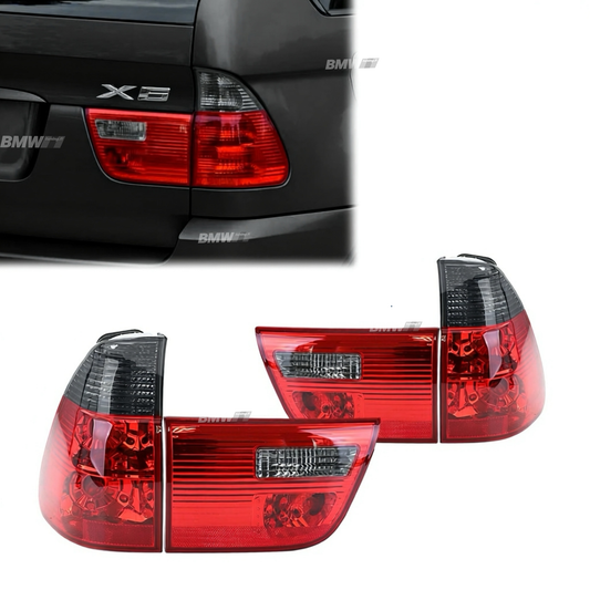 BMW X5 E53, punaharmaat takavalot