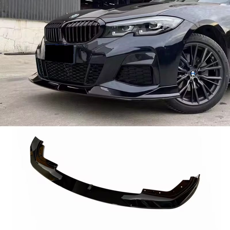 BMW G20 G21, AC style glossy black front spoiler