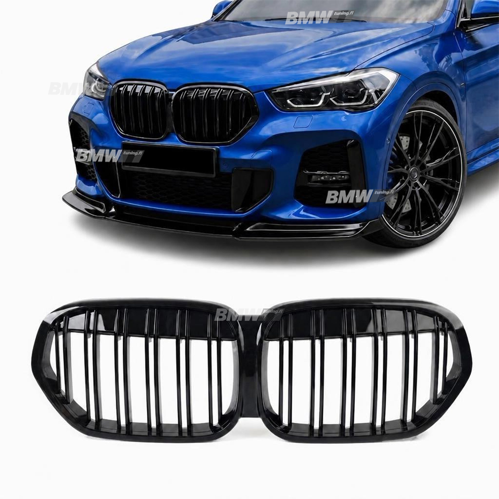 BMW X1 F48 LCI glossy black M-Look kidneys