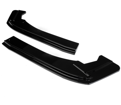 BMW F30 F31, Rear bumper gloss black additional pieces, corner splitters