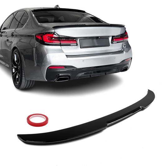 BMW G30 V-style rear spoiler glossy black 