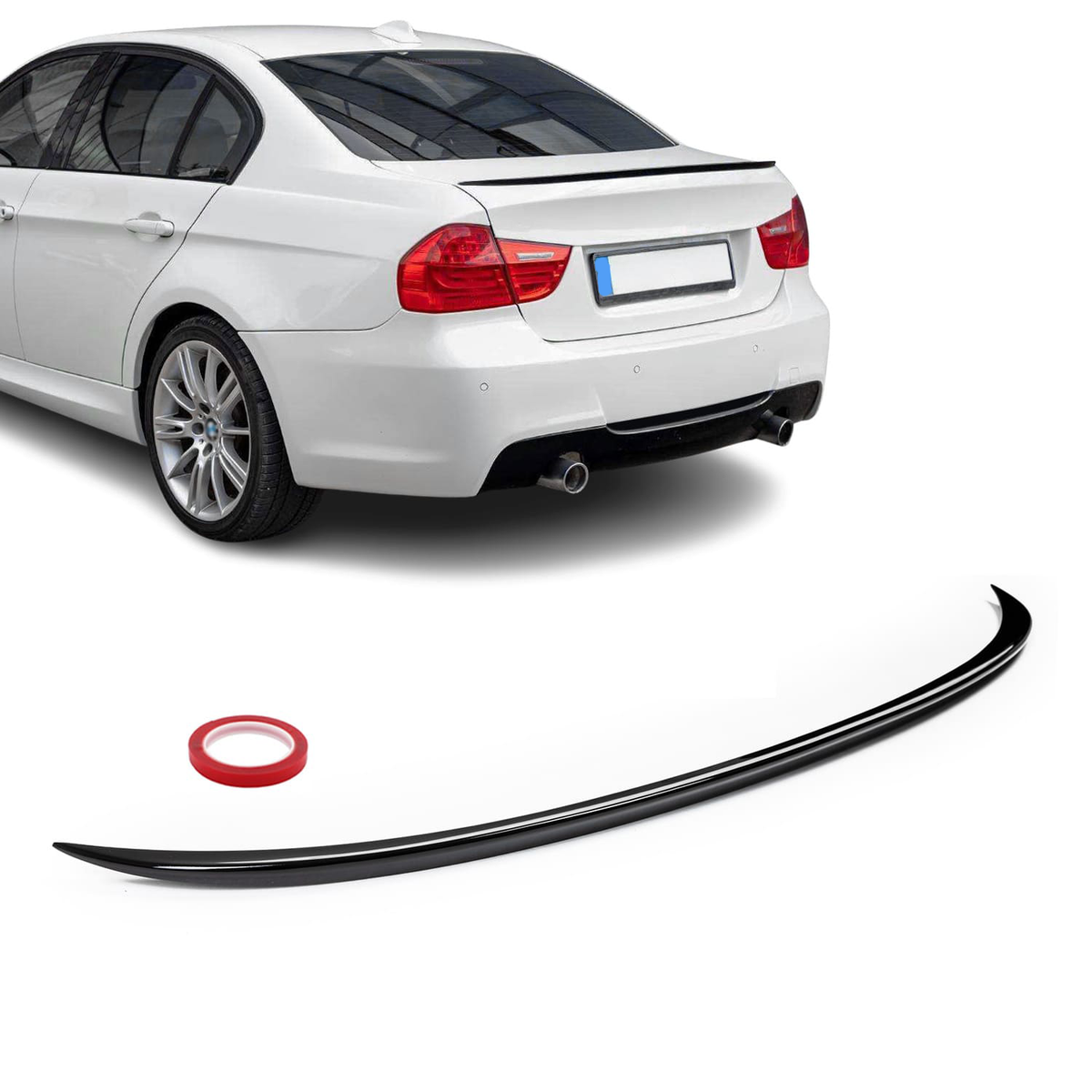Bmw E90 M3-Look kiiltävän musta takaspoileri