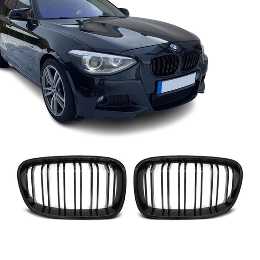 BMW F20 F21, kiiltävän mustat M-Look munuaiset