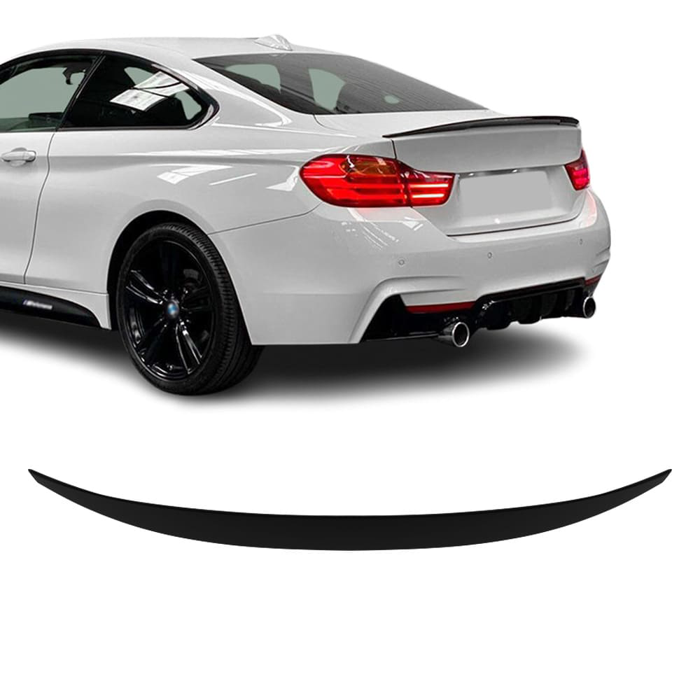 BMW F32, M-Performance look takaspoileri kiiltävän mustana