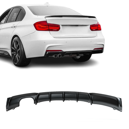 BMW F30 F31 11-18 M-Performance diffussori M-Sport takapuskuriin matta musta