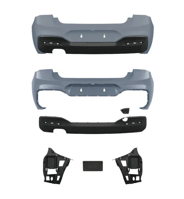 BMW F20 LCI 2015-2019, M-sport look rear bumper, PDC