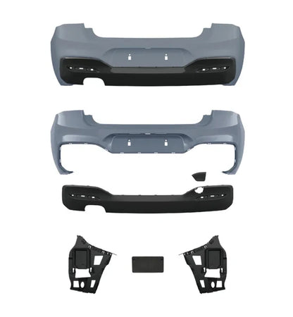 BMW F20 LCI 2015-2019, M-sport look rear bumper, PDC