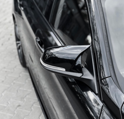 BMW F20/F21, F22/F23 F30 F31, F32 F33, F36, mustat M-Look peilinkuoret kiiltävän mustat