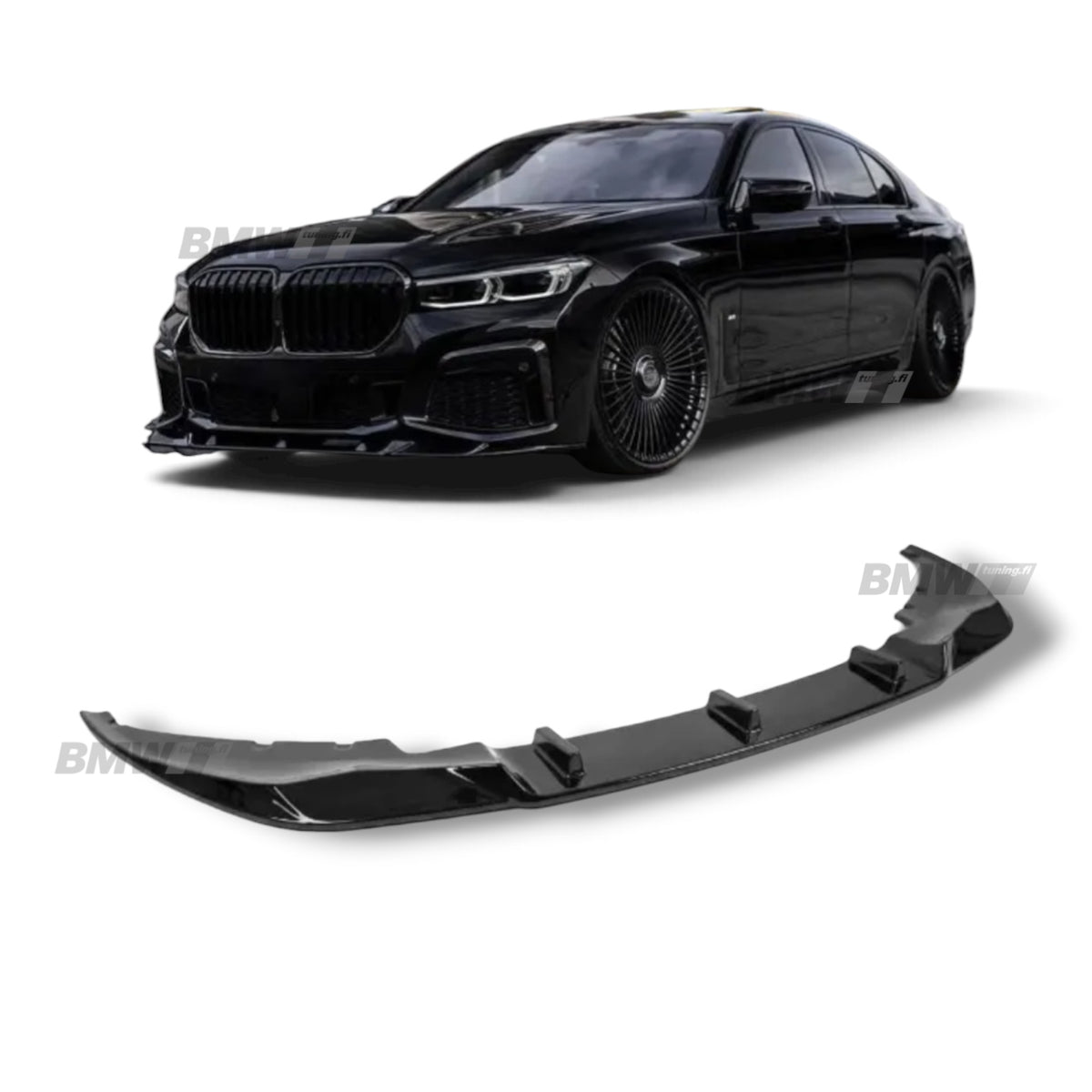 BMW G11 G12 LCI Etulippa, Kiiltävän Musta