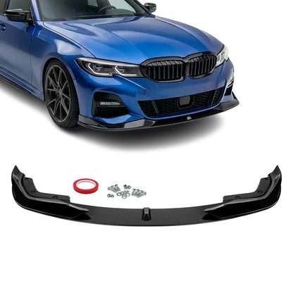 BMW G20 G21, AC style glossy black front spoiler
