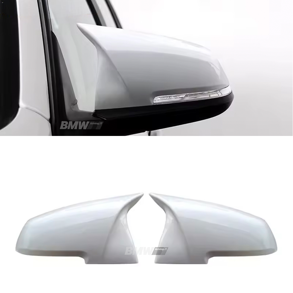 BMW F20/F21, F22/F23 F30 F31, F32 F33, F36, M-Look peilinkuoret kiiltävän valkoiset