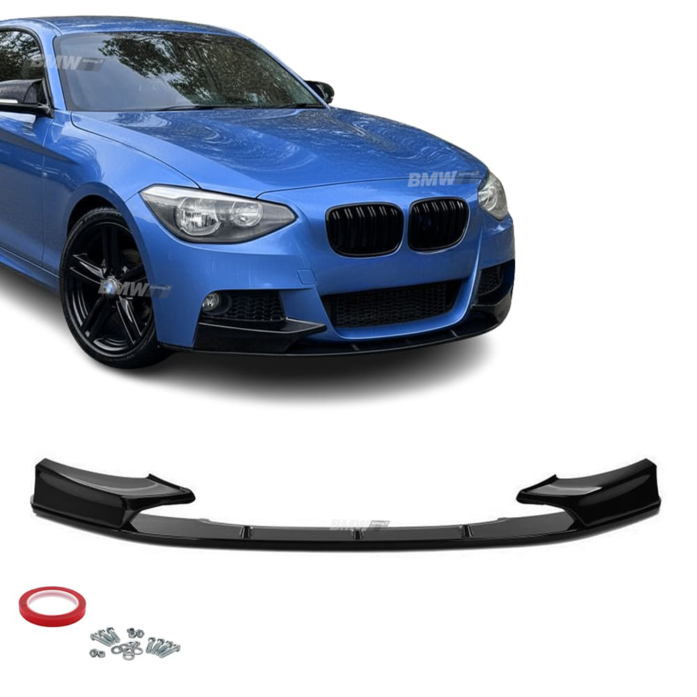 Bmw F20 F21 M-perfomance look kiiltävän musta etuspoileri