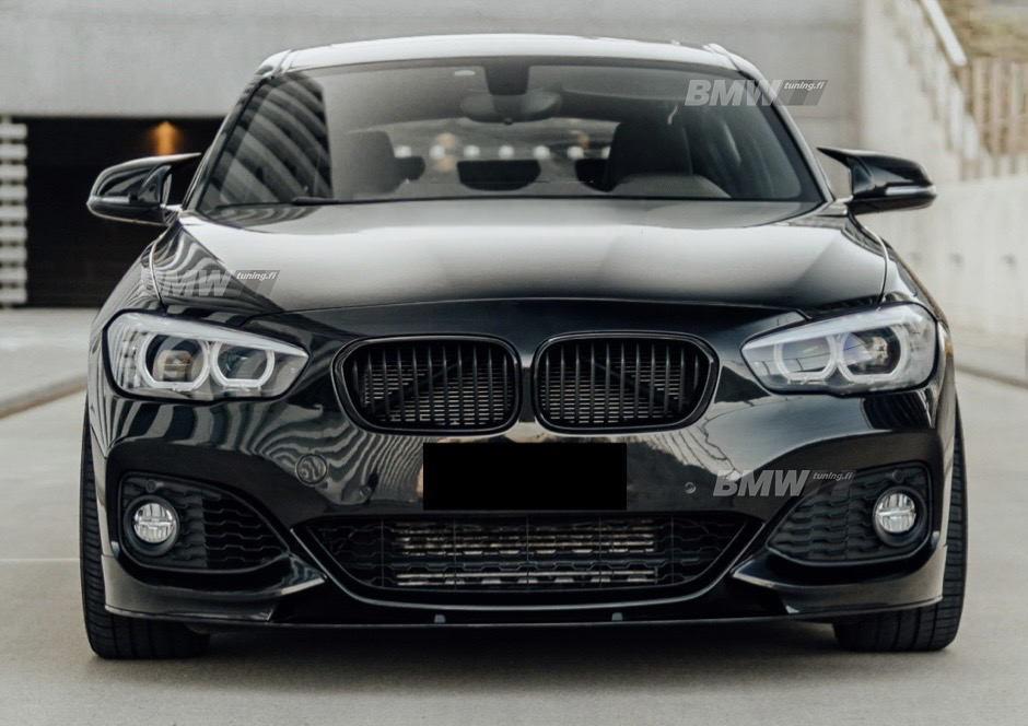 BMW F20 F21 LCI, Gloss Black M-Performance Front Bumper Lip (Reinforced)