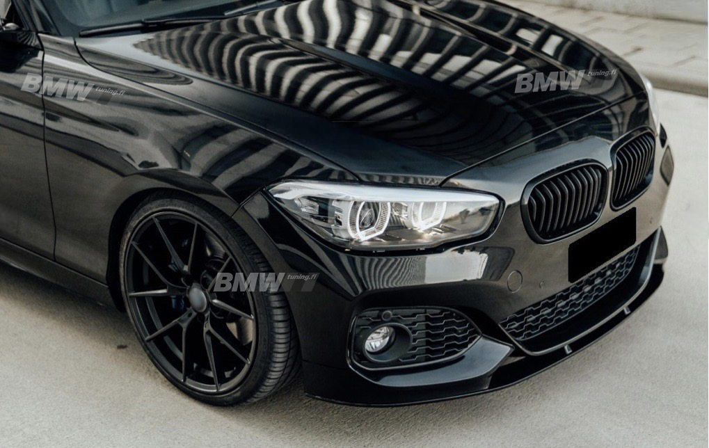 BMW F20 F21 LCI, Gloss Black M-Performance Front Bumper Lip (Reinforced)