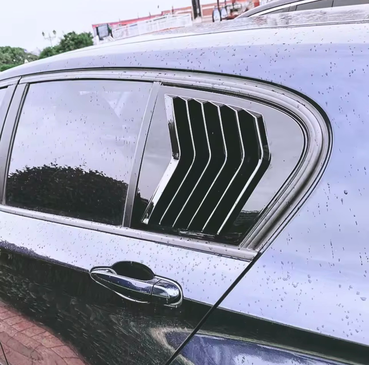Bmw F20 Side window protectors glossy black