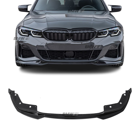 BMW G20 G21 19-22 Kiiltävän musta etuspoileri