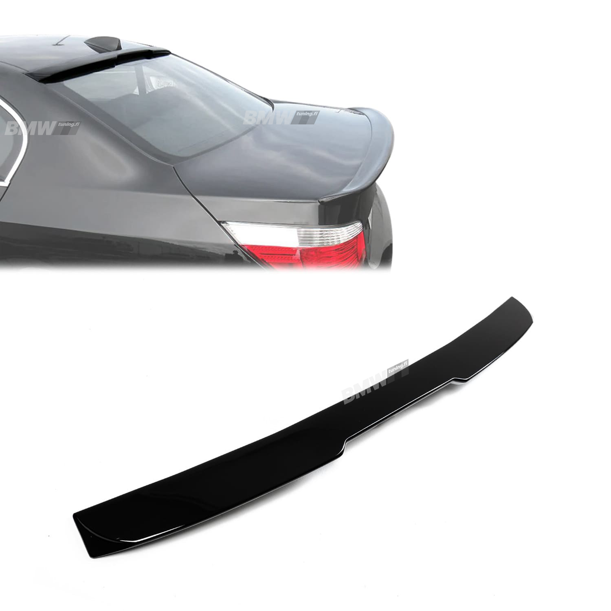 BMW E60, Rear window spoiler glossy
 black