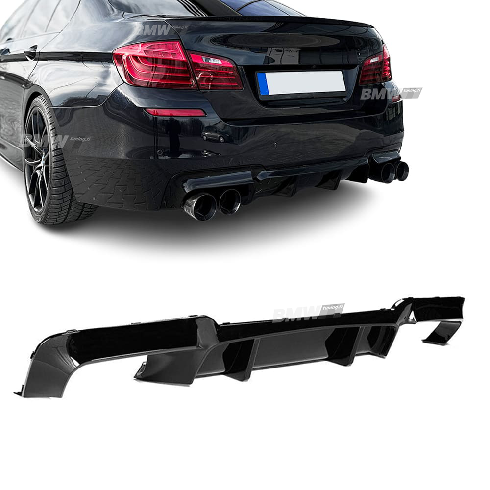 BMW F10 / F11, M-Performance Look diffusori kiiltävä musta