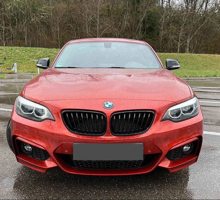 BMW F22 F23, Single grill glossy black kidneys